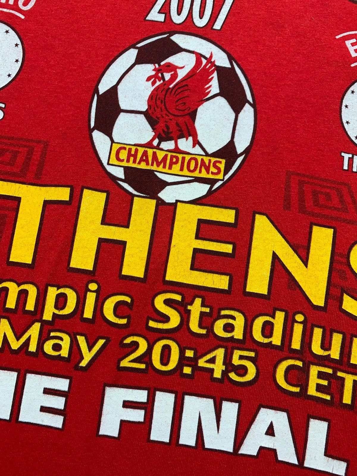 Vintage Vintage Liverpool soccer tee final 2007 Athens Champions M Size US M / EU 48-50 / 2 - 2 Thumbnail