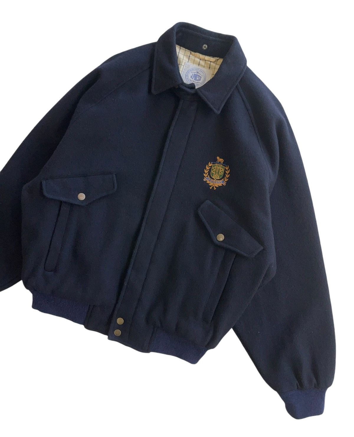 J. Press Vintage J. Press Wool Blouson Jacket Navy Blue Size US M / EU 48-50 / 2 - 3 Thumbnail