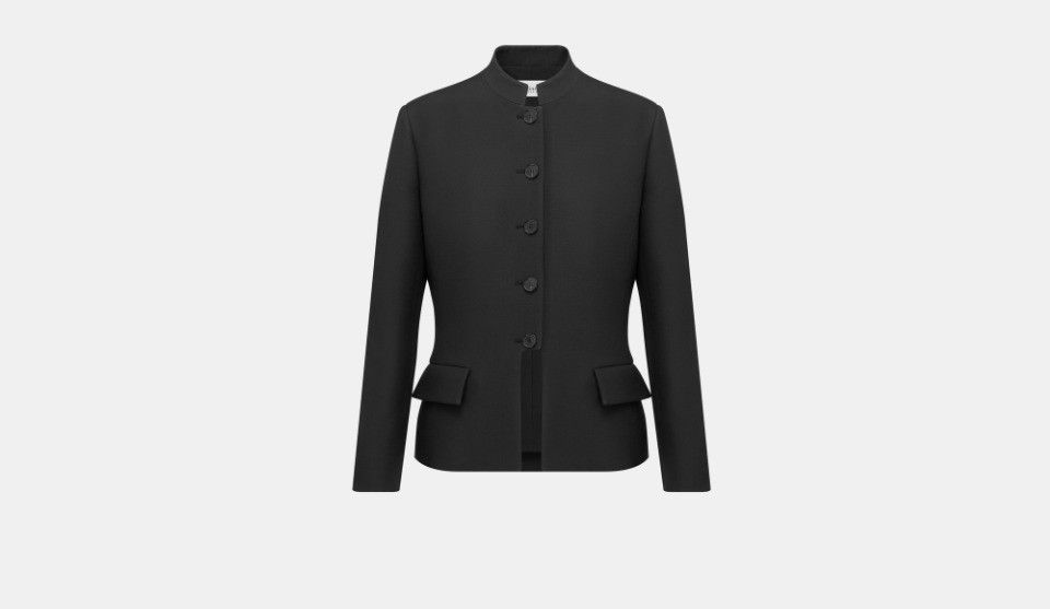 o1w1db10824 Fitted Jacket in Black
