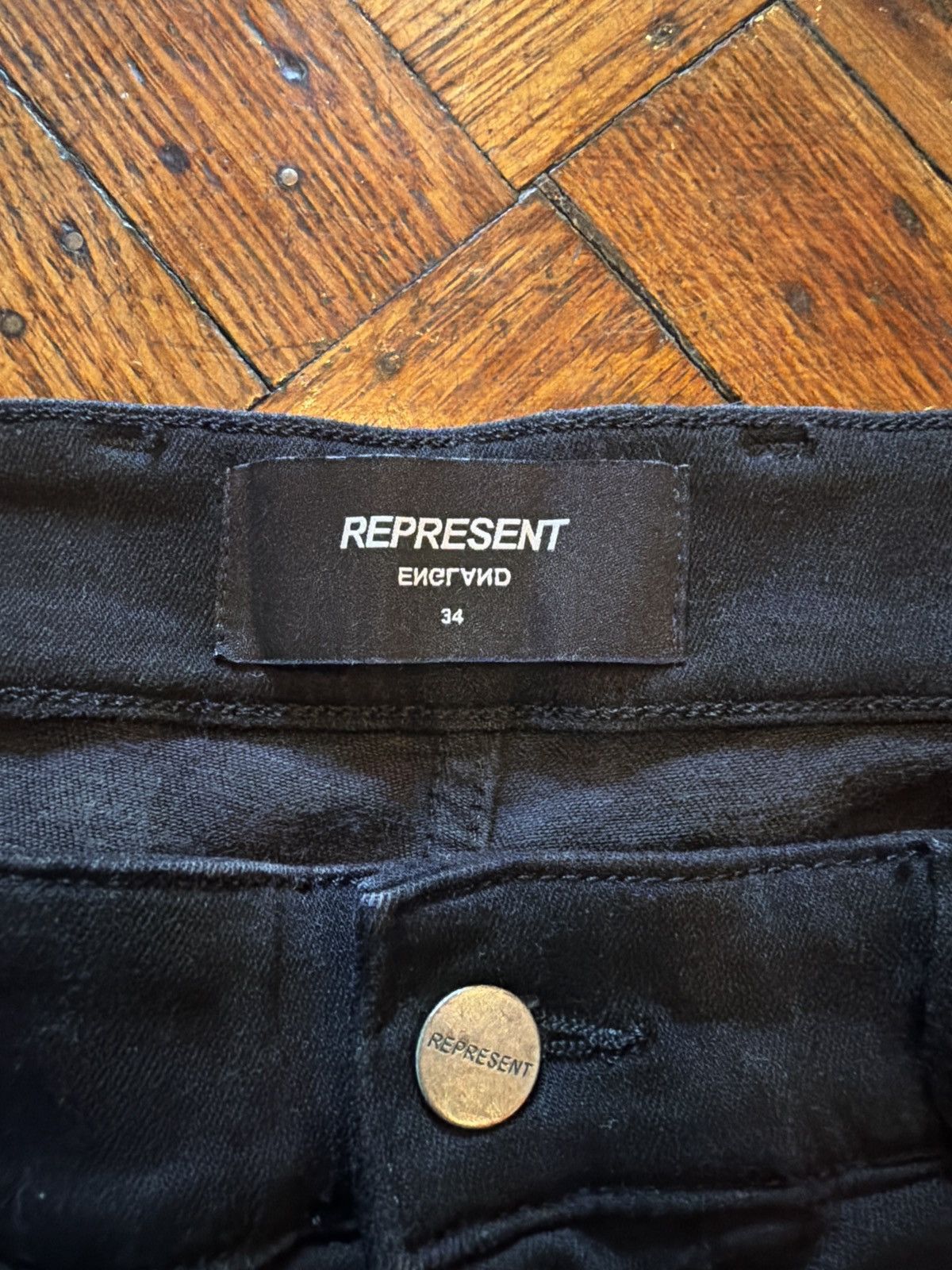 Represent Clo. Represent Stacked black jeans Size US 34 / EU 50 - 5 Thumbnail