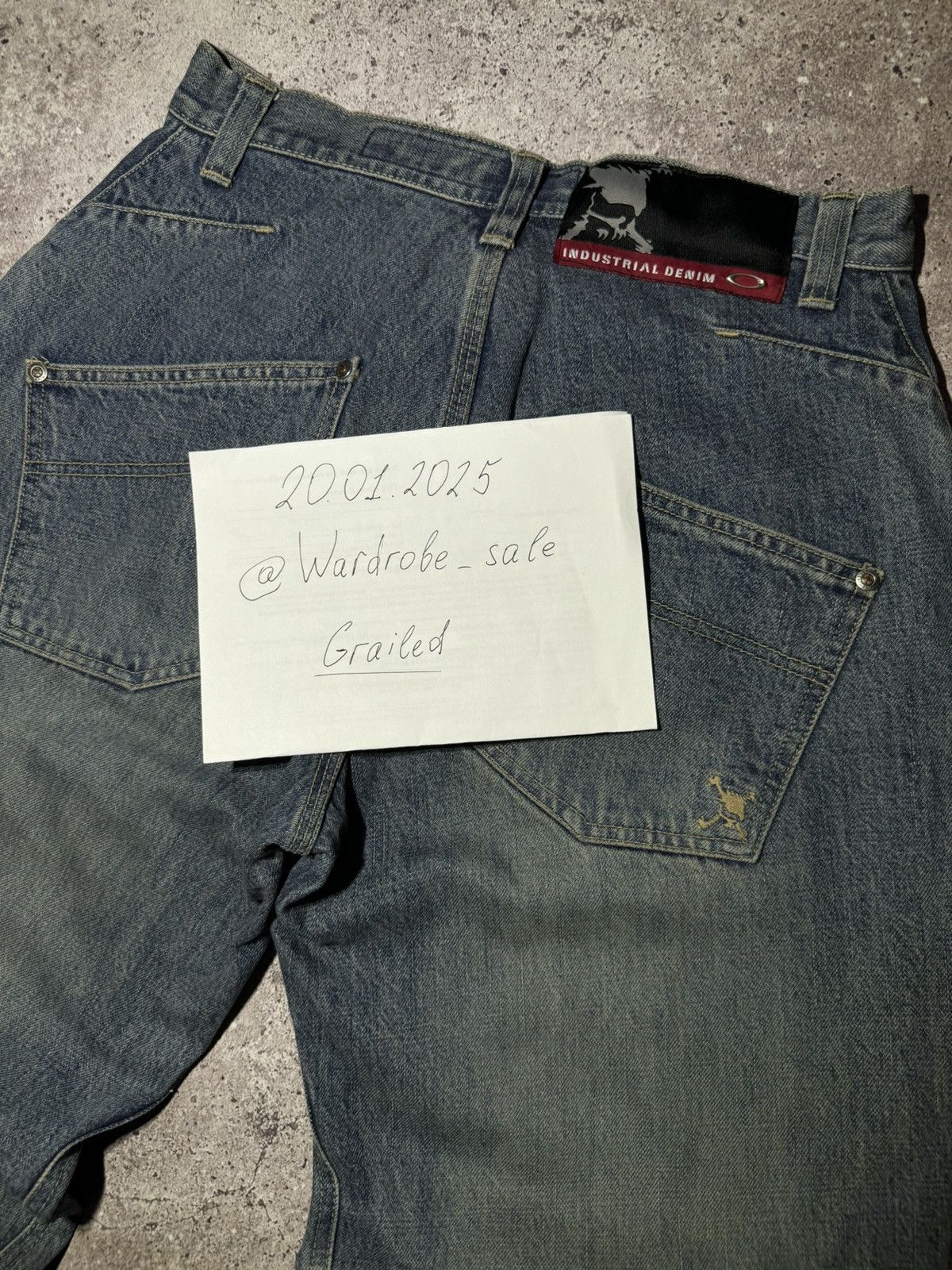 Oakley × Vintage Oakley Vintage y2k Rap Streetwear Rare Baggy Denim Jeans Size US 32 / EU 48 - 3 Thumbnail