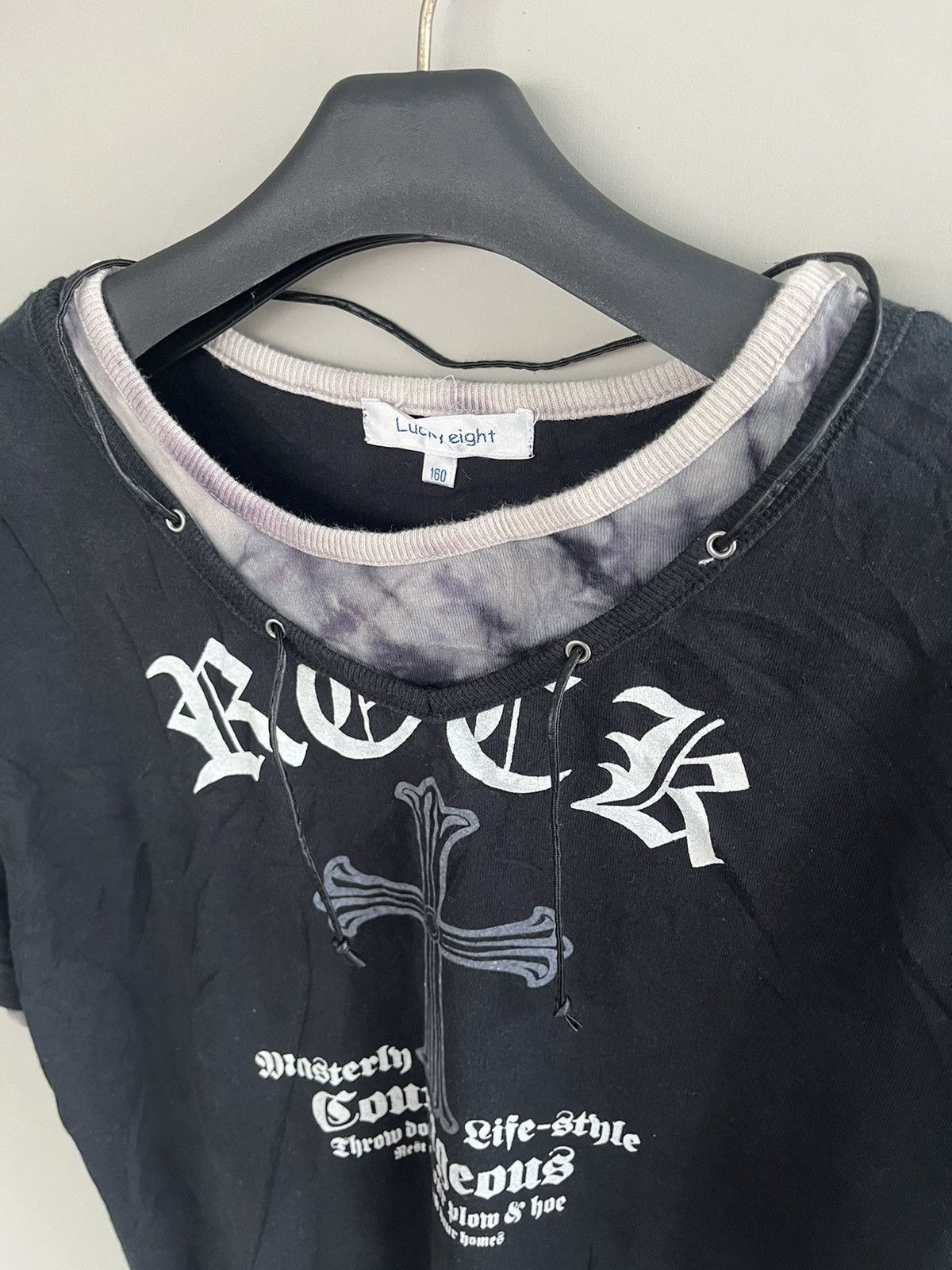 If Six Was Nine JAPANESE POEM ROCCK CROSS LUCKY EIGHT SEDITIONARIES PUNK Size US M / EU 48-50 / 2 - 5 Thumbnail