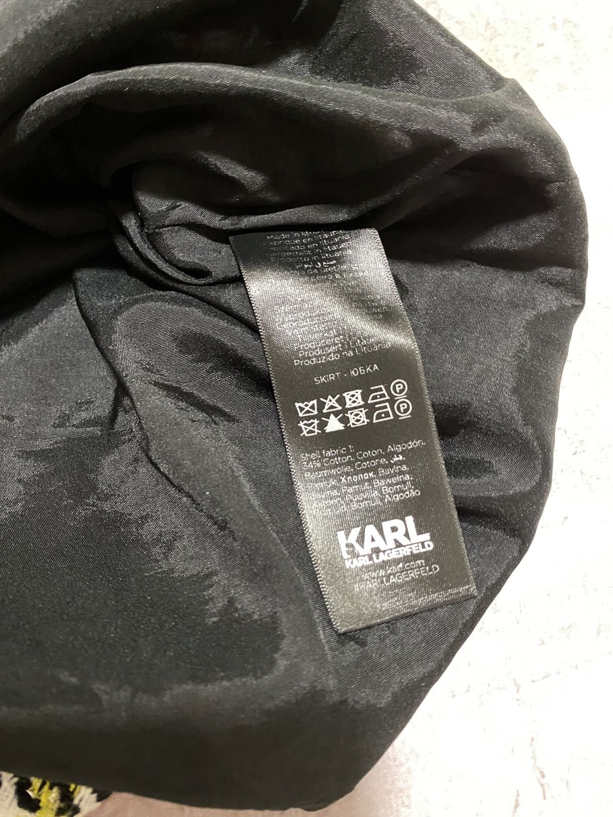 Designer × Karl Lagerfeld Rare Karl Lagerfeld Paris Midi Skirt Luxury Multicoloured Size 32" / US 10 / IT 46 - 5 Thumbnail