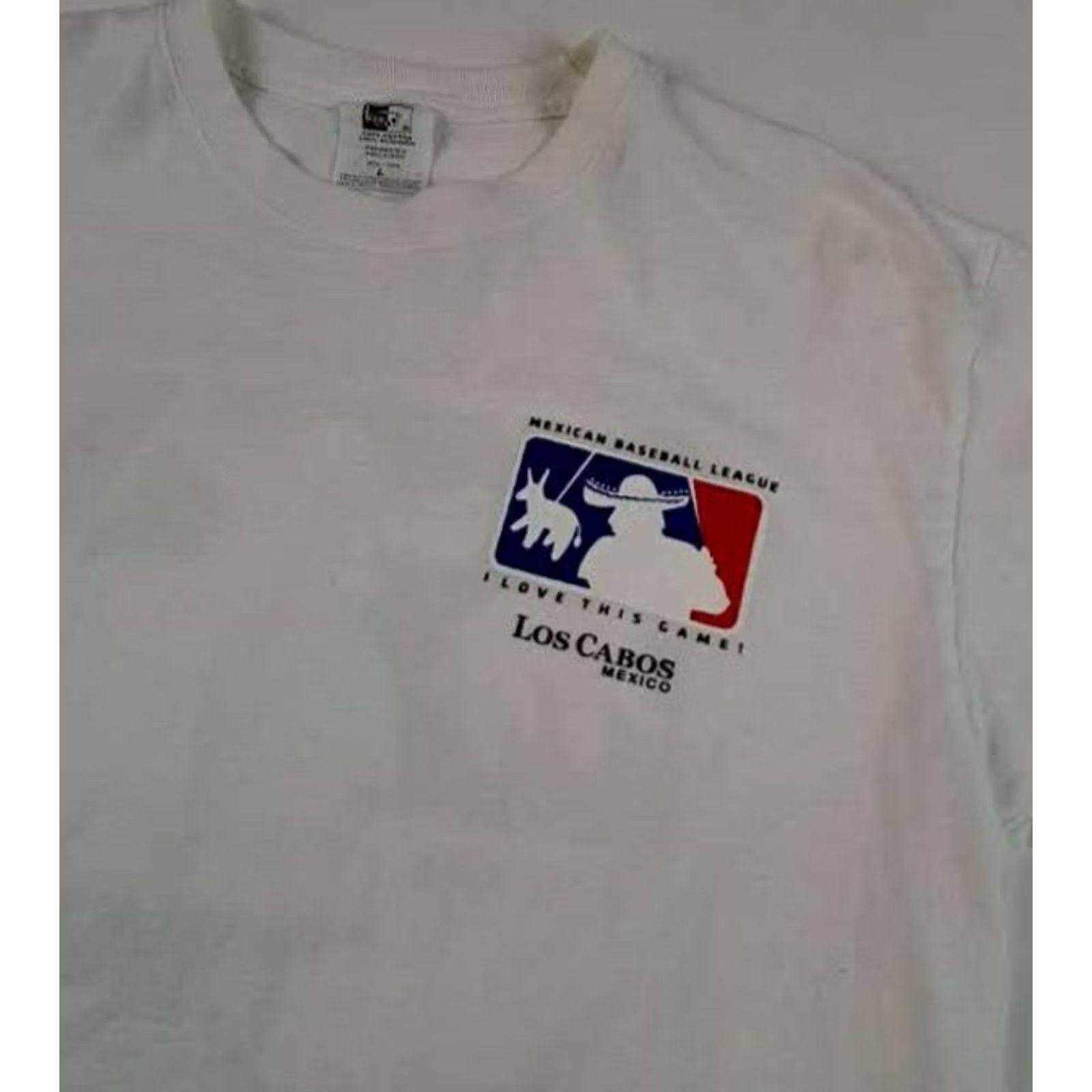 Vintage VINTAGE Los Cabo's Mexico Baseball League T-Shirt Large I Love Baseball Size US L / EU 52-54 / 3 - 2 Thumbnail