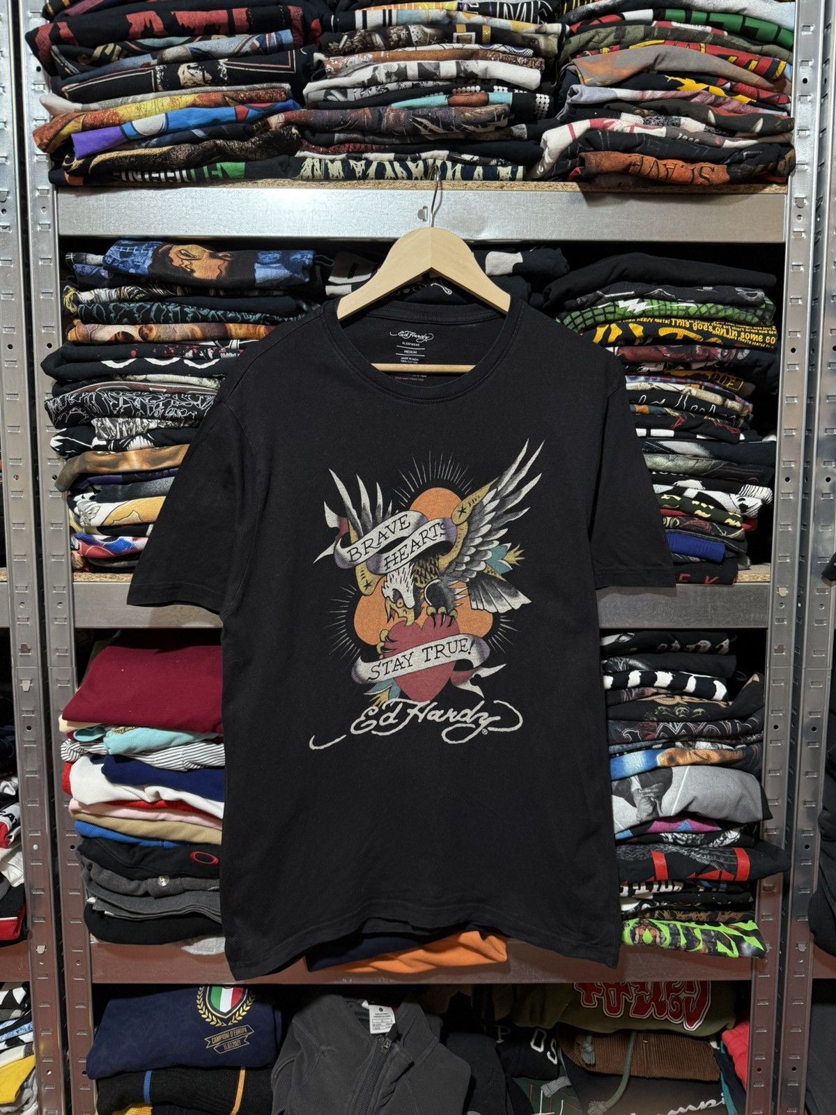 Christian Audigier × Ed Hardy Ed Hardy by christian audiger Eagle Logo T-Shirt Y2K Hype Size US M / EU 48-50 / 2 - 1 Thumbnail