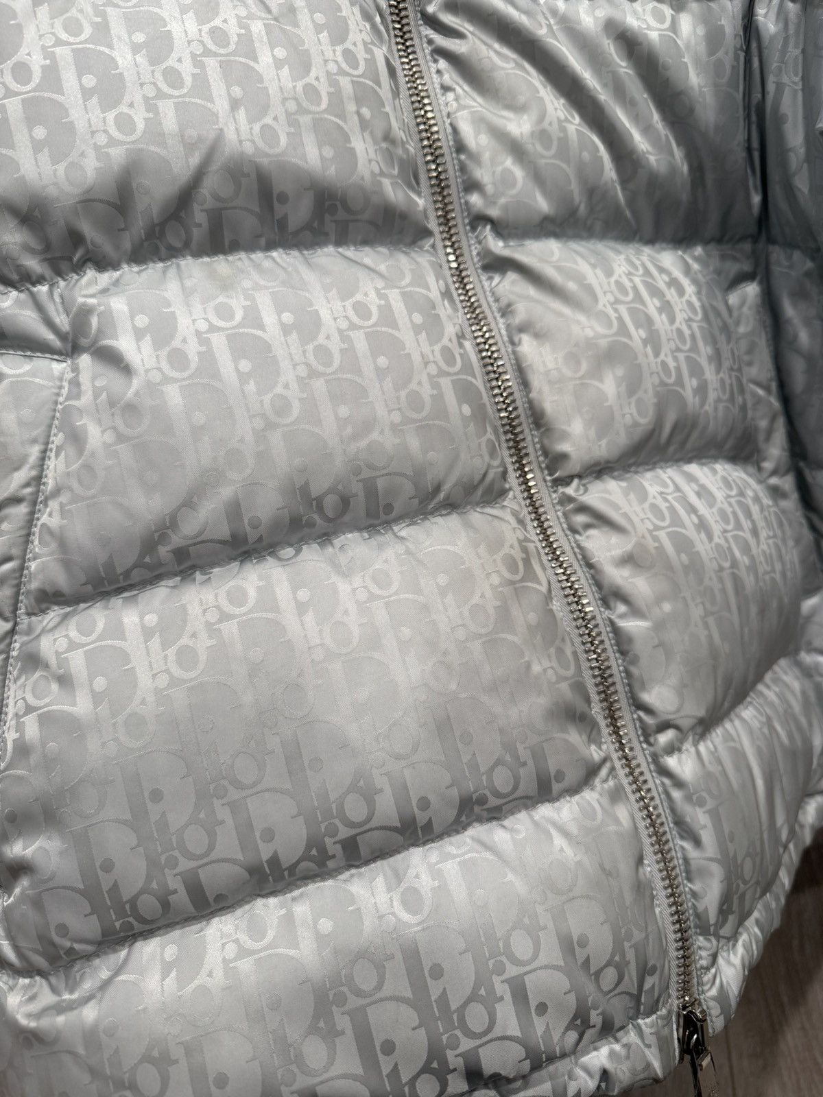 Dior Dior Silver Oblique Puffer Jacket Size US S / EU 44-46 / 1 - 3 Thumbnail