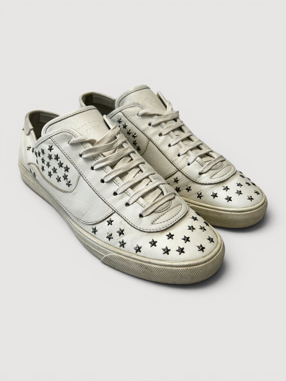 Saint Laurent Paris SS2019 Court Classic Star Stud Leather Sneakers Size US 8 / EU 41 - 1 Thumbnail