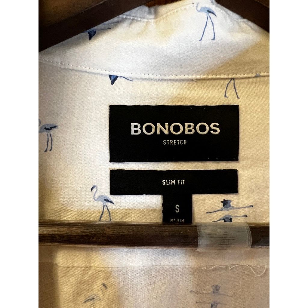 Bonobos Bonobos Blue Flamingo Button Down Size S Slim Fit Size US S / EU 44-46 / 1 - 3 Thumbnail