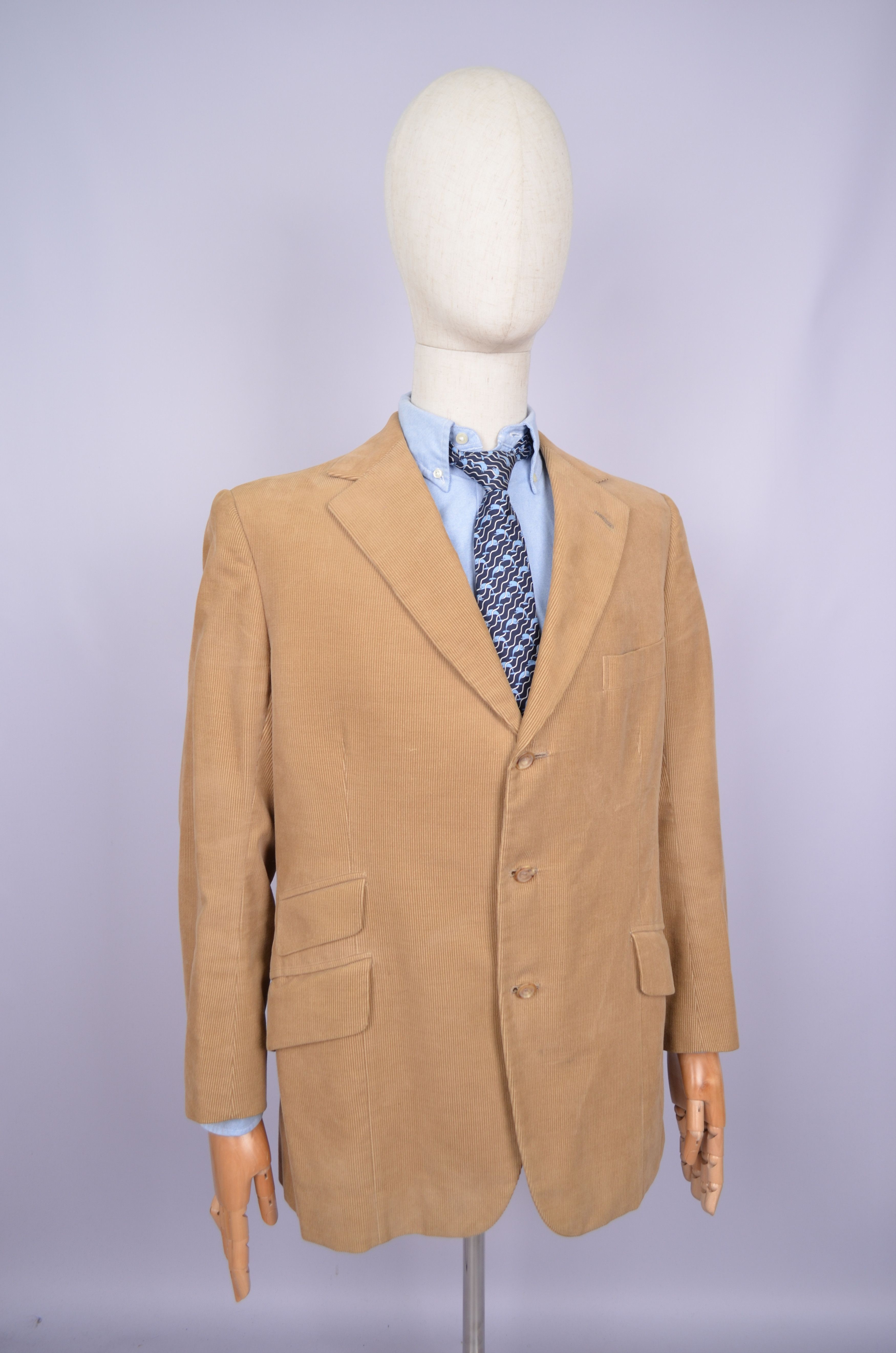 Henry Poole & Co Savile Row Corduroy 1976 Blazer Size ~42