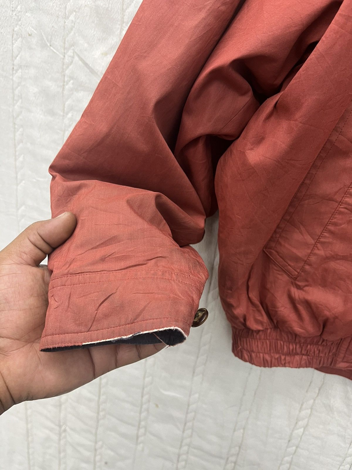 Burberry × Vintage VTG BURBERRY BOMBER JACKET HIDDEN HOODIE Size US M / EU 48-50 / 2 - 10 Thumbnail