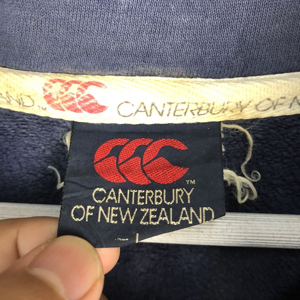 Canterbury of New Zealand Canterbury Newzealand Dark Blue Sweatshirt #A276 Size US L / EU 52-54 / 3 - 11 Thumbnail