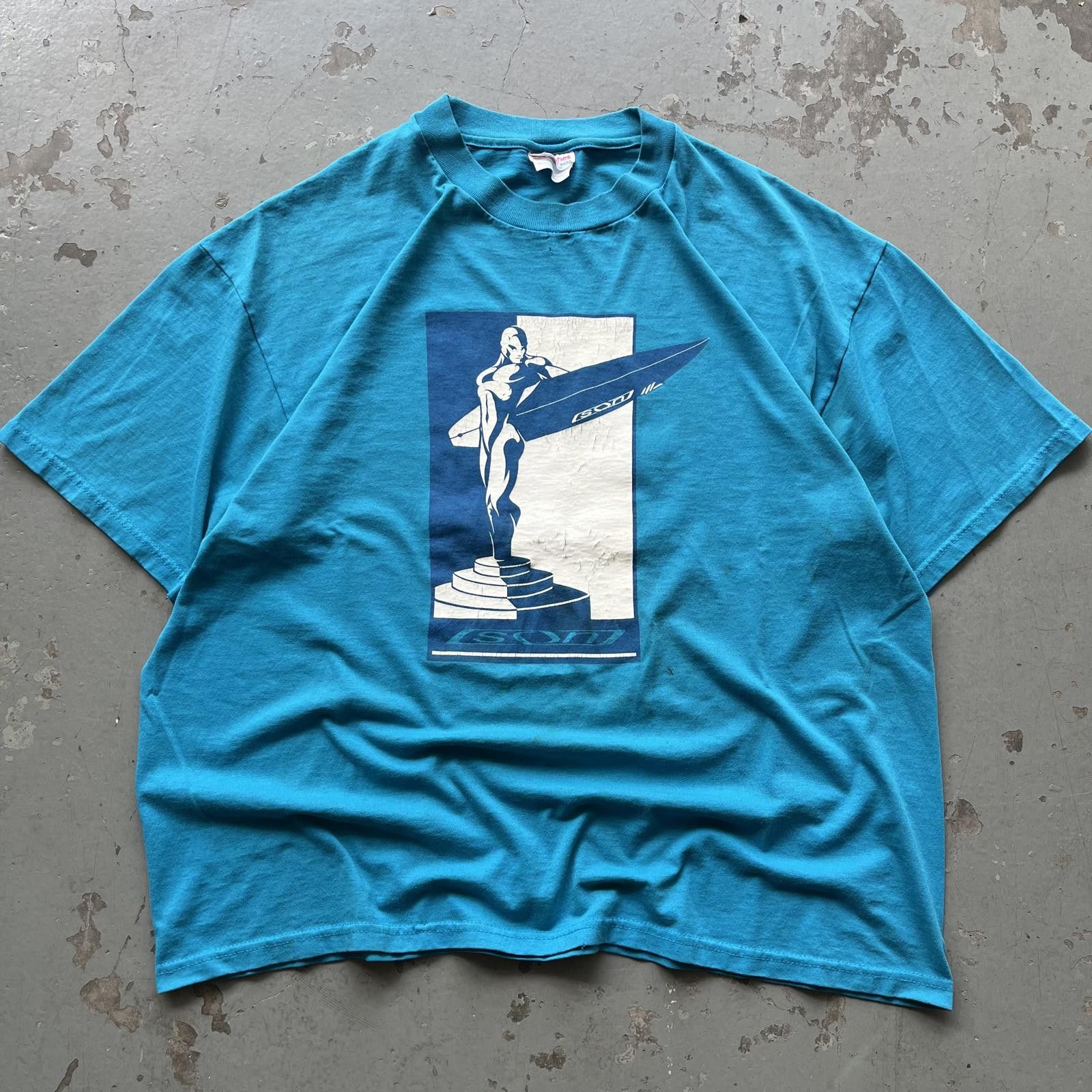 Hanes × Vintage Vintage 90s Son Quicksilver Silver Surfer Surf Grunge Shirt Size US XL / EU 56 / 4 - 1 Thumbnail