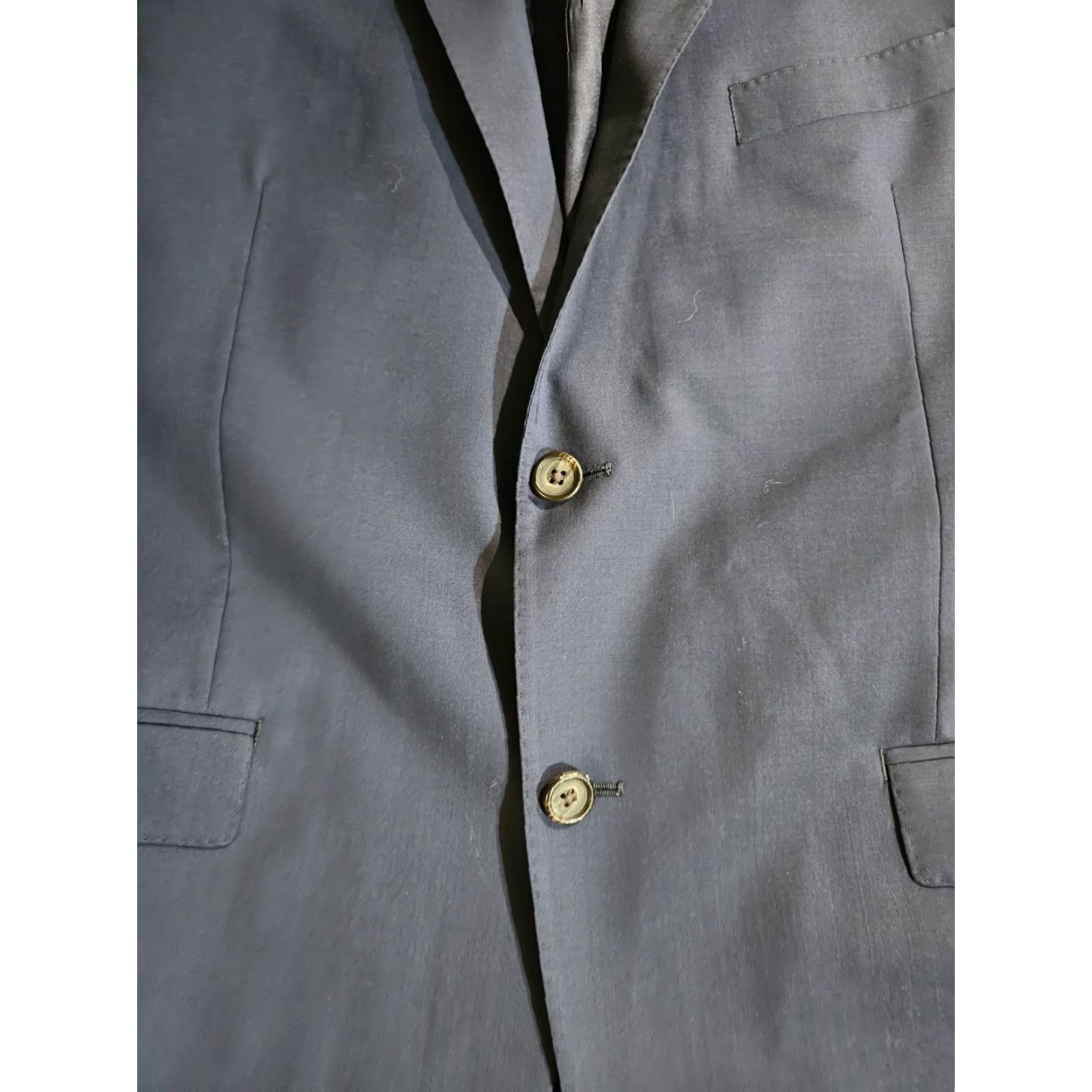 Ralph Lauren Ralph Lauren Signature Black Label Blazer 100% Wool Mens 46R Blue Suit Coat Size 46R - 6 Thumbnail