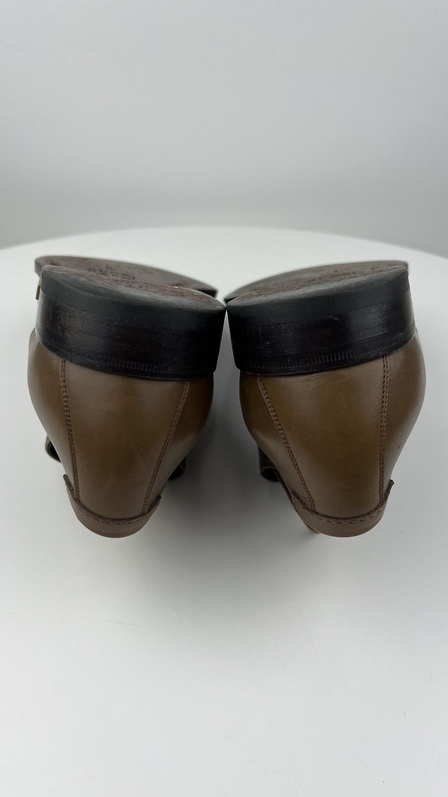 Gucci GUCCI Derby Leather Shoes Lace Up GG Metal Logo Brown Men’s Size US 9.5 / EU 42-43 - 18 Thumbnail