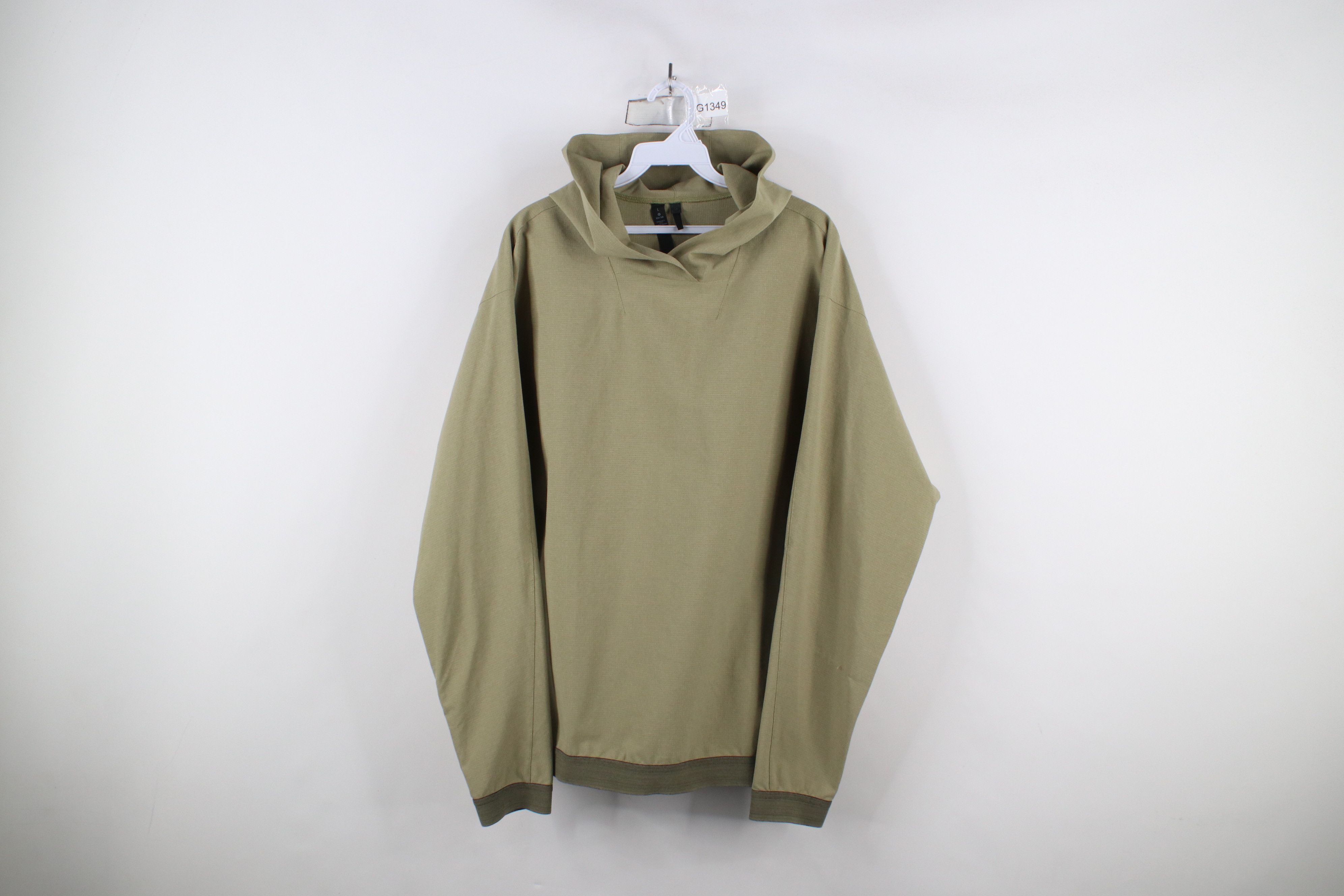 Lululemon × Vintage Lululemon Lab Running Yoga Eurus Pullover Hoodie Light Green Size US L / EU 52-54 / 3 - 1 Thumbnail