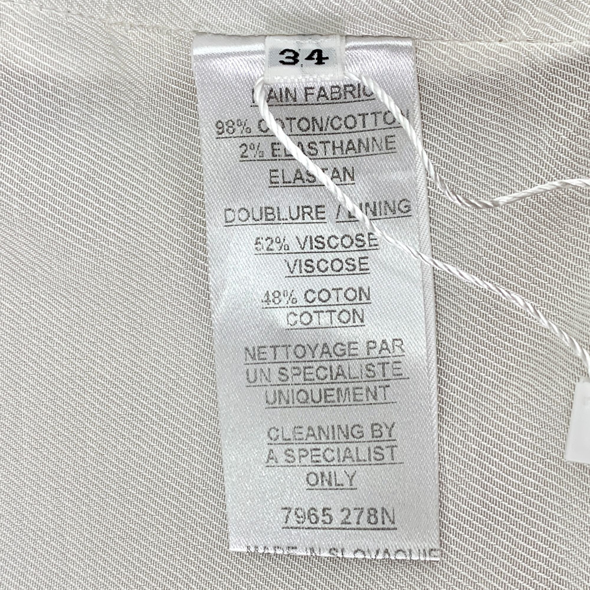 Balmain Balmain Womens Cropped Tan Jacket With Gold Lion Buttons & P Size XXS / US 00 / IT 34 - 7 Thumbnail