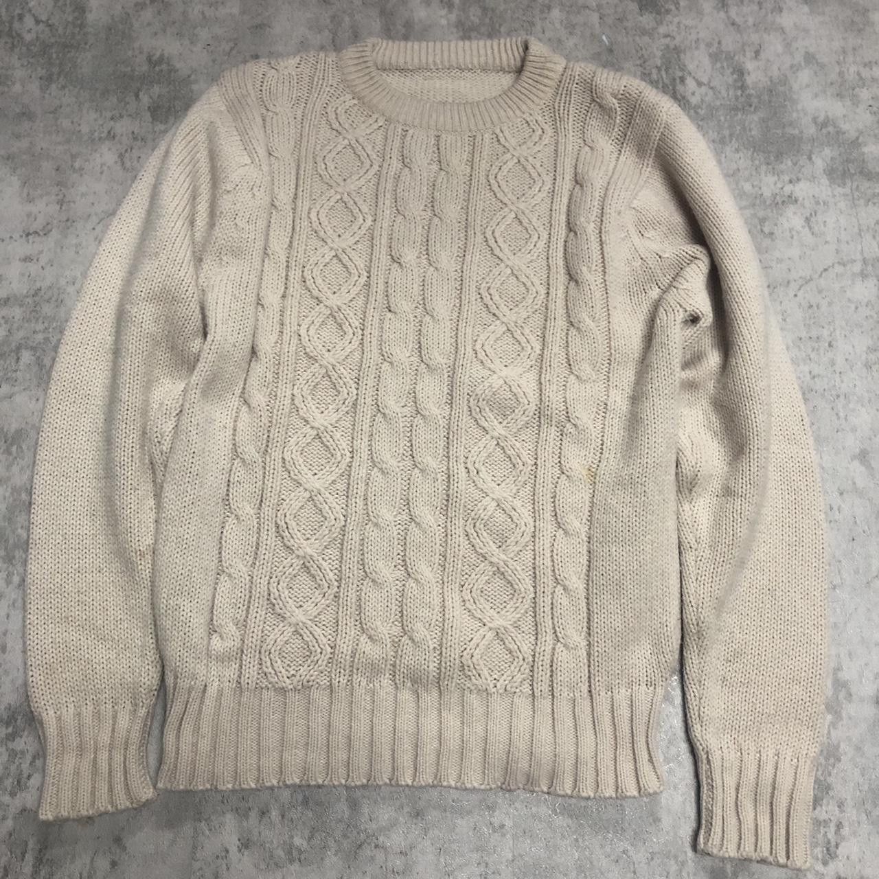 Other Cream cable knit sweater knitwear Size US M / EU 48-50 / 2 - 1 Thumbnail