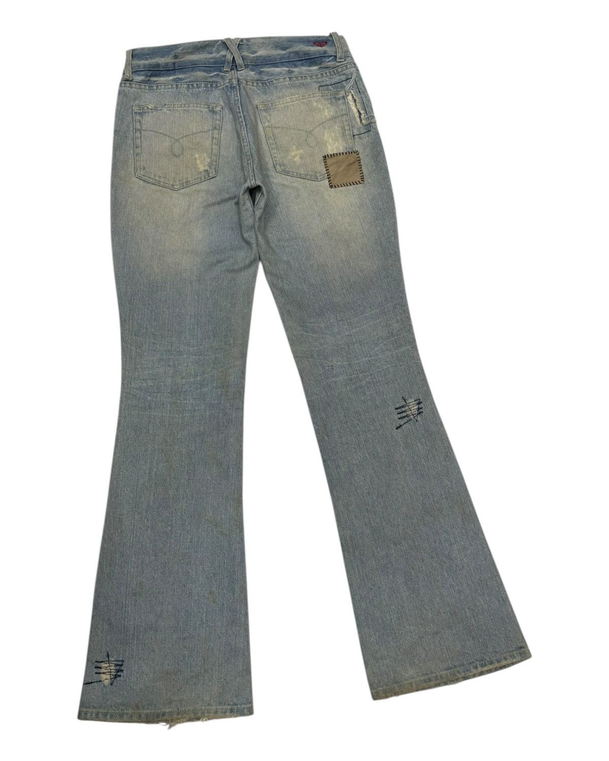 Japanese Brand × Kapital × Undercover Vintage Hippie Flare Jeans Bootcut Distressed Patchwork Roxy Size 30" / US 8 / IT 44 - 4 Thumbnail