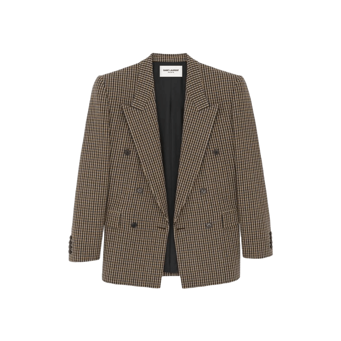 o1s1wg111124 Oversized Jacket in Vichy Wool in Multicolor