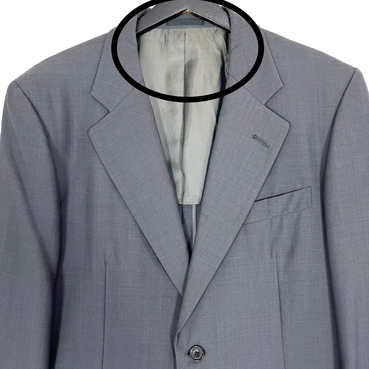 Burberry × Vintage Vintage 90’s Burberrys Wool & Mohair Men’s Blazer Jacket Size US M / EU 48-50 / 2 - 3 Thumbnail