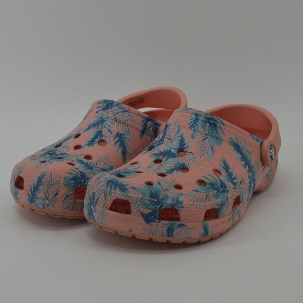 Crocs Crocs Coral Tropical Size 7W Classic Seasonal Graphic Clogs Size US 7 / IT 37 - 15 Thumbnail