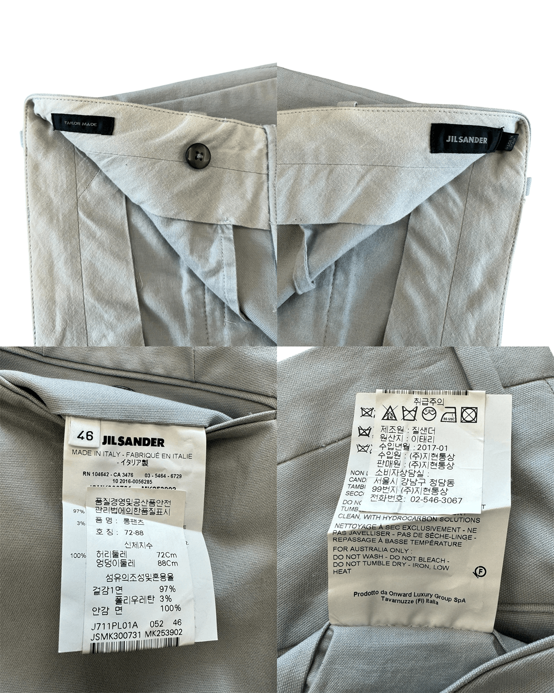 Jil Sander Jil Sander by Rodolfo Paglialunga SS17 Tailored Cotton Pants Size 46S - 10 Thumbnail