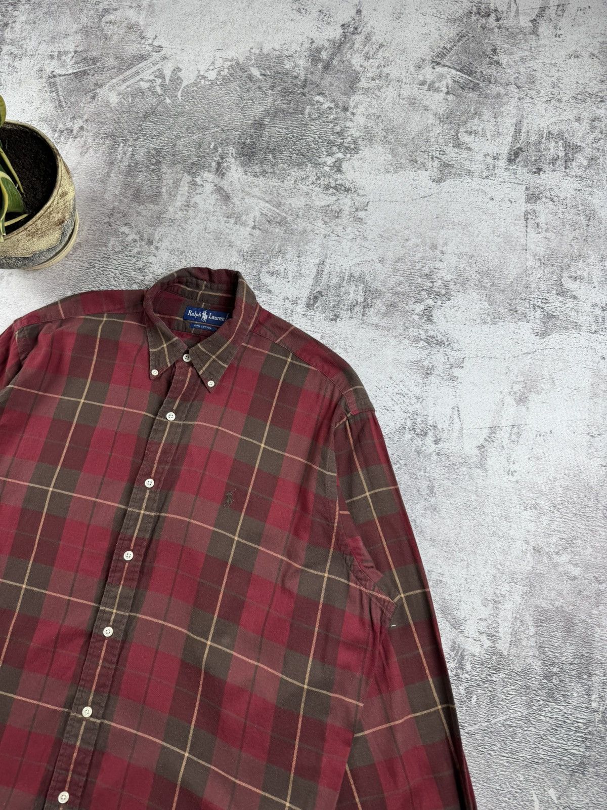 Polo Ralph Lauren Ralph Lauren Flannel Striped Pocket Longsleeve Button Shirt Size US XL / EU 56 / 4 - 6 Thumbnail