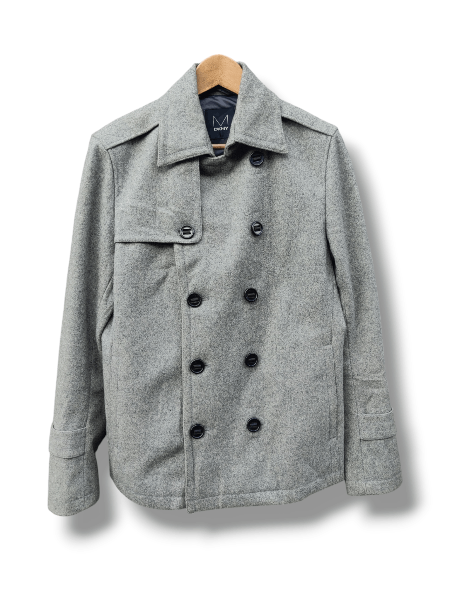 DKNY Vintage DKNY Double Breasted Wool Jacket Size US S / EU 44-46 / 1 - 1 Thumbnail