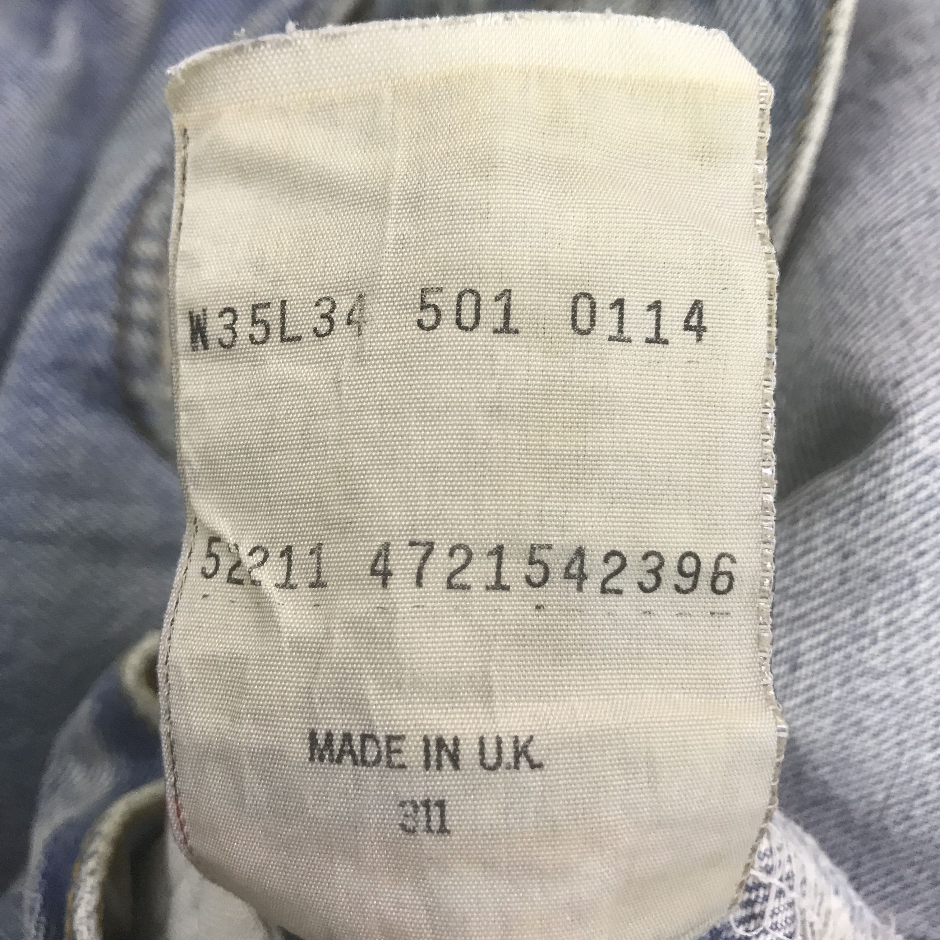 Levi's Vintage Clothing LEVI'S 501 DISTRESSED DENIM JEAN PANTS K129B9 Size US 32 / EU 48 - 15 Thumbnail