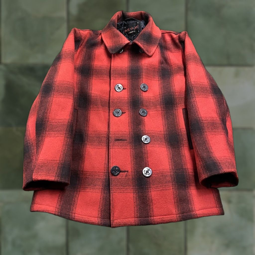 Schott VINTAGE Schott NYC Jacket Mens M Red Black Shadow Plaid 3-in-1 Wool Wool 80s 90s Retro Casual Workwear USA Mens Size US M / EU 48-50 / 2 - 1 Thumbnail