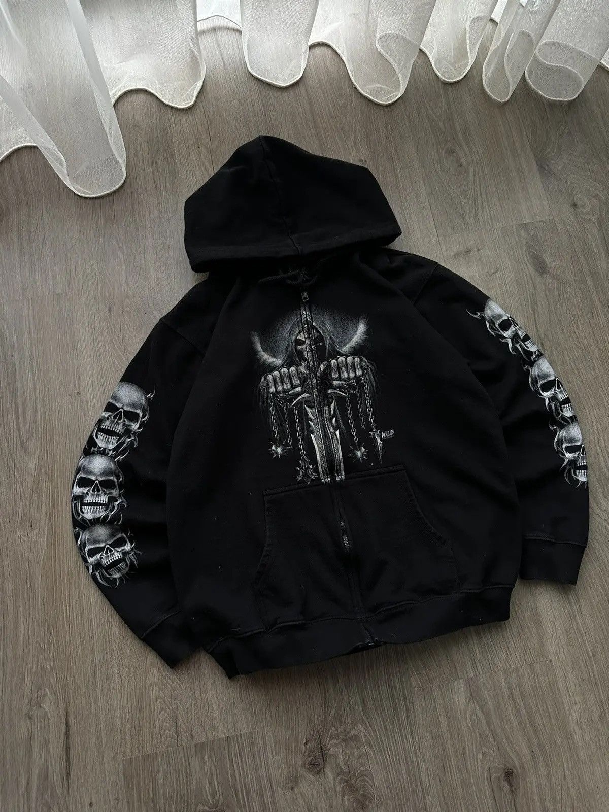 Christian Audigier × Ed Hardy × Vintage Vintage Ed Hardy Christian Audigier Style Hoodie Size US M / EU 48-50 / 2 - 10 Thumbnail