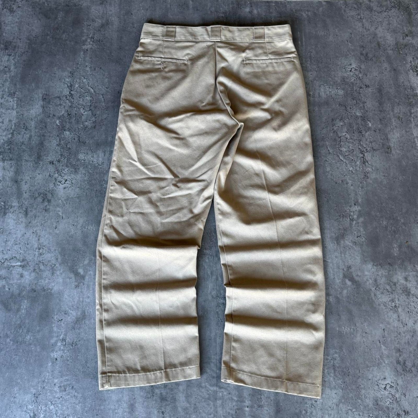 Dickies × Vintage Vintage Y2K Super Baggy Tonal Tan Dickies Casual Skate Pants Size US 34 / EU 50 - 2 Thumbnail