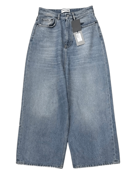 Balenciaga o1bcso1str0924 Low Crotch Jeans in Vintage Blue Size 26" / US 2 / IT 38 - 1 Thumbnail