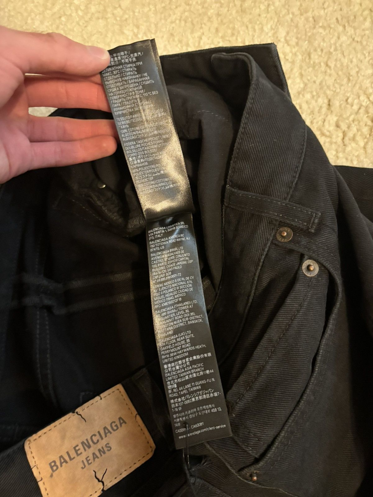 Balenciaga Balenciaga Flared Cargo Pants Sunbleached Black Size US 30 / EU 46 - 6 Thumbnail