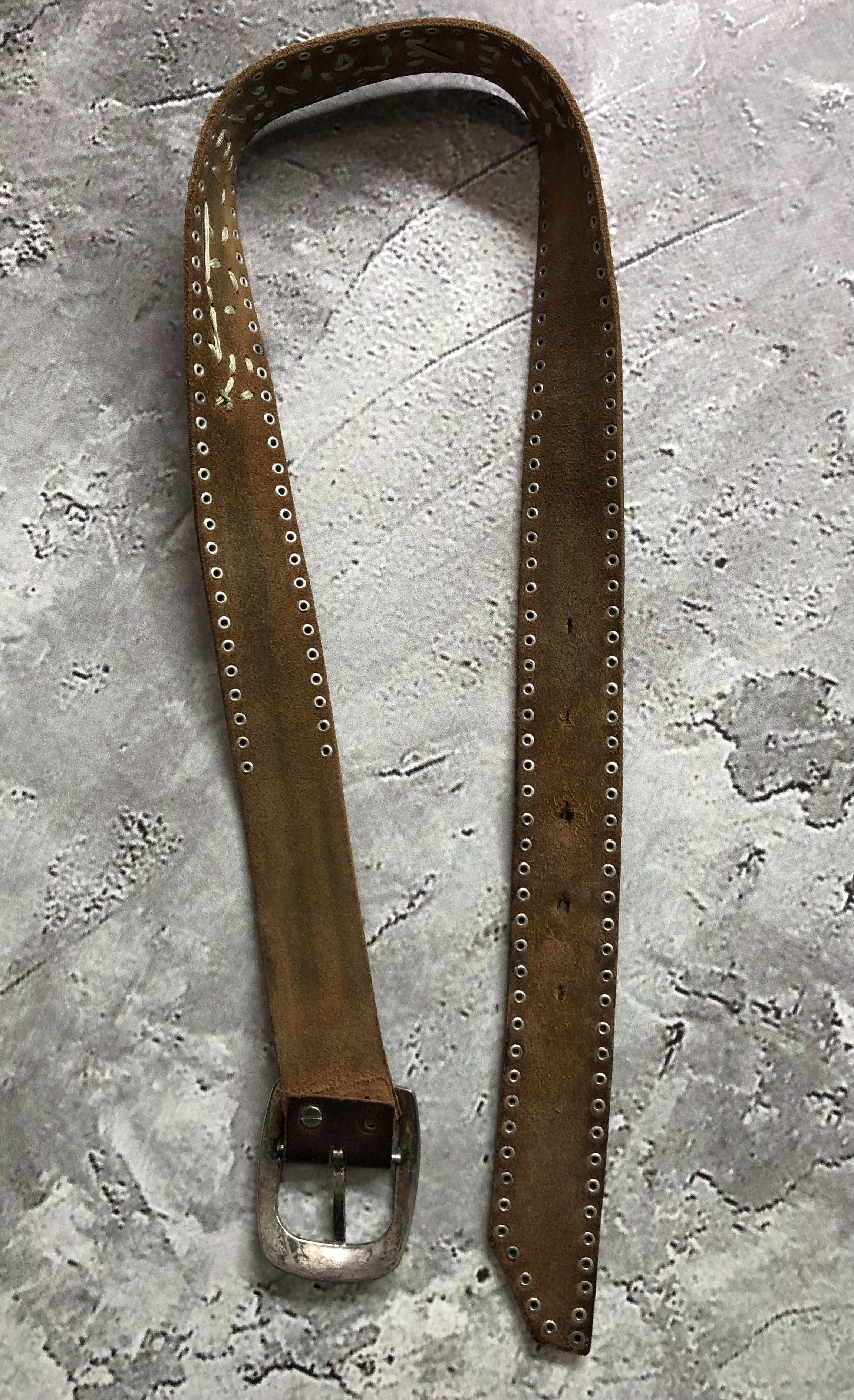 Vintage Vintage Leather Belt Size ONE SIZE - 8 Thumbnail