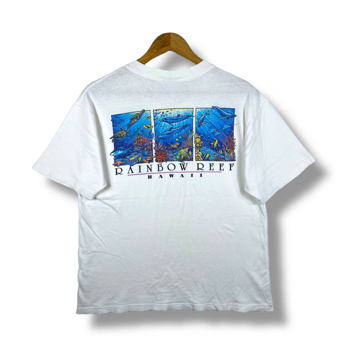 Vintage Vintage 90's Crazy Shirts RAINBOW REEF HAWAII Graphic Size US M / EU 48-50 / 2 - 1 Thumbnail