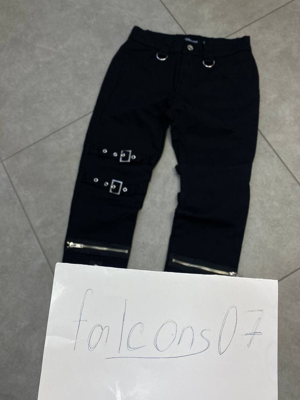 Other Gothicana by EMP Y2K Japanese Style Belted Zipper Slim Pants Size 27" / US 4 / IT 40 - 2 Thumbnail