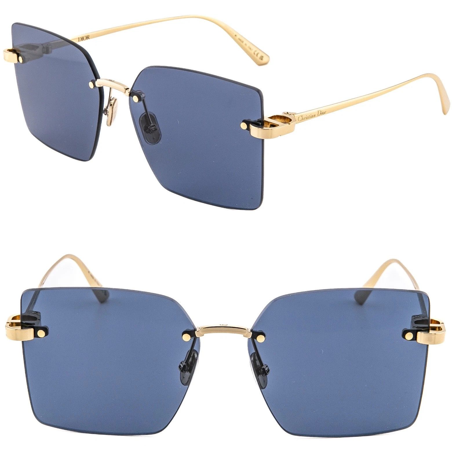Christian Dior Monsieur CHRISTIAN DIOR CDIOR Gold S3U Rimless Sunglasses CD40195U Size ONE SIZE - 1 Thumbnail
