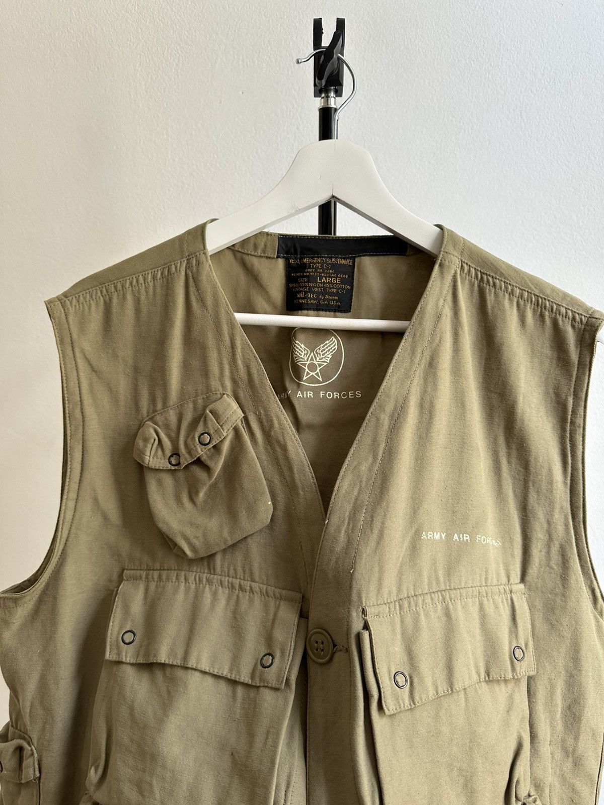 Vintage Army Ti-Tec Army Military Polo Ralph Style Multi Pocket Vest Size US M / EU 48-50 / 2 - 2 Thumbnail