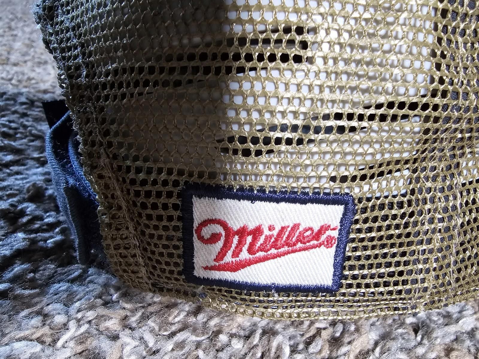 Peter Millar Miller Lite Pilsner Beer 2016 Trucker Hat Blue Strapback Size ONE SIZE - 3 Thumbnail