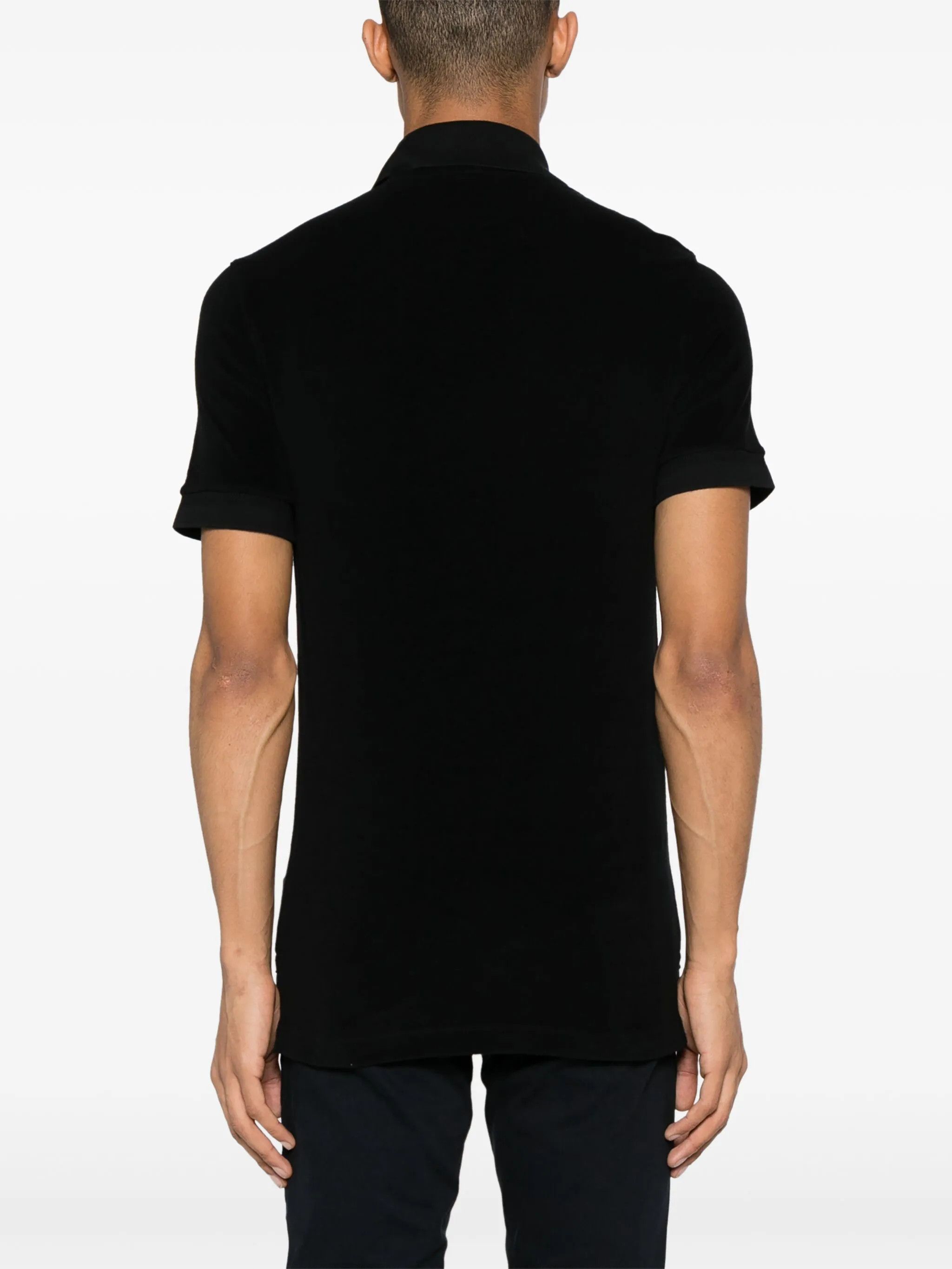 Tom Ford o1s22i1n0125 Cotton Solid Polo Shirt in Black Size US L / EU 52-54 / 3 - 4 Thumbnail