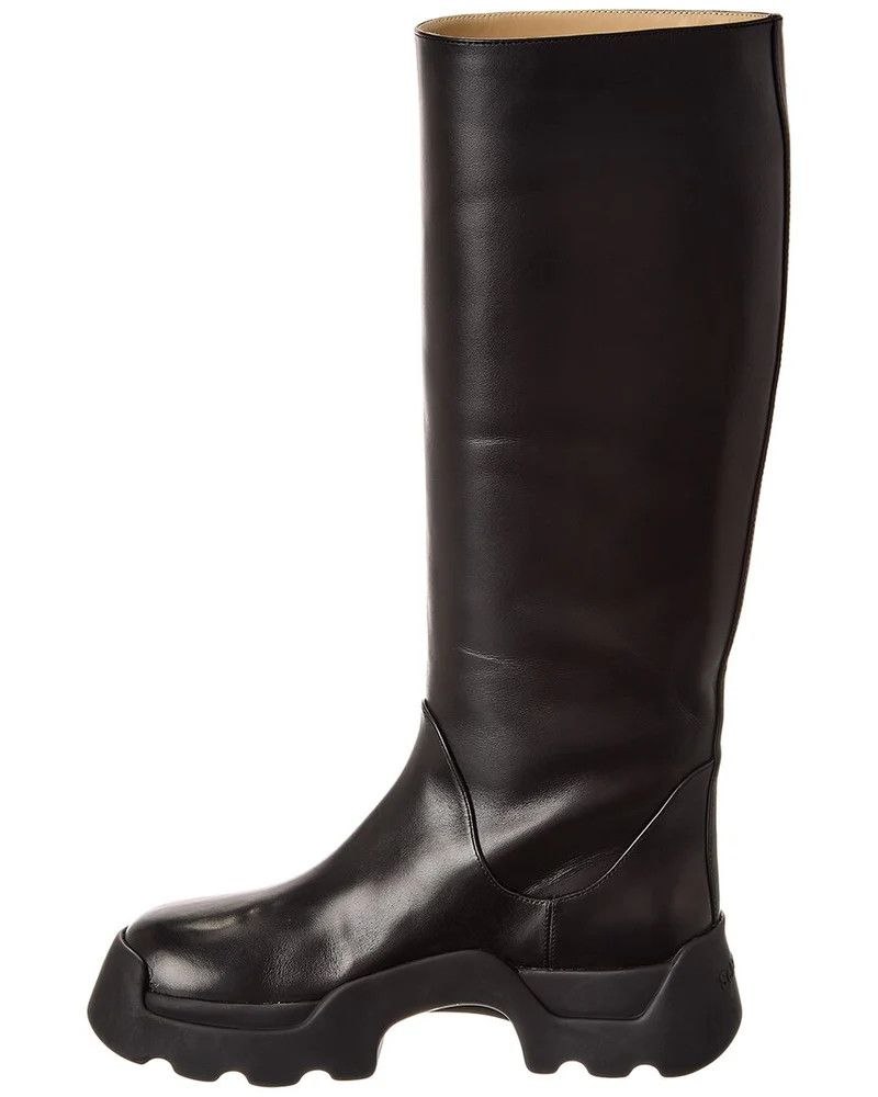Proenza Schouler Proenza Schouler Black Leather Knee High Stomp Boots Size US 11 / IT 41 - 2 Thumbnail