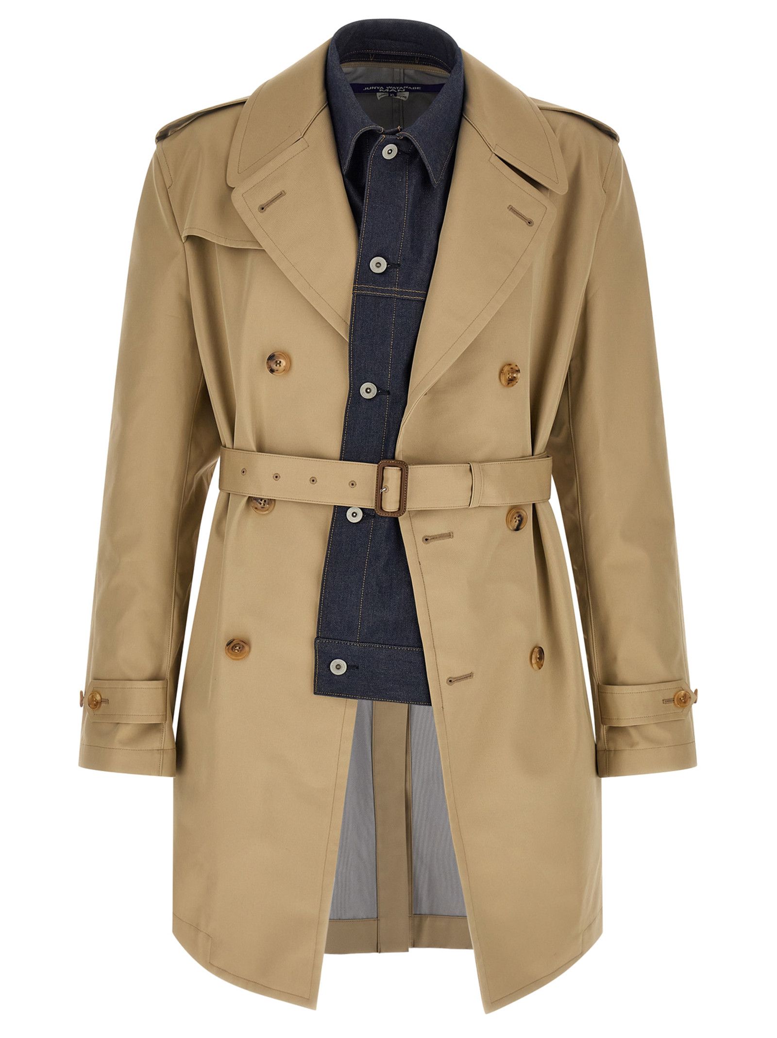 Junya Watanabe Denim insert trench coat Size US L / EU 52-54 / 3 - 1 Thumbnail