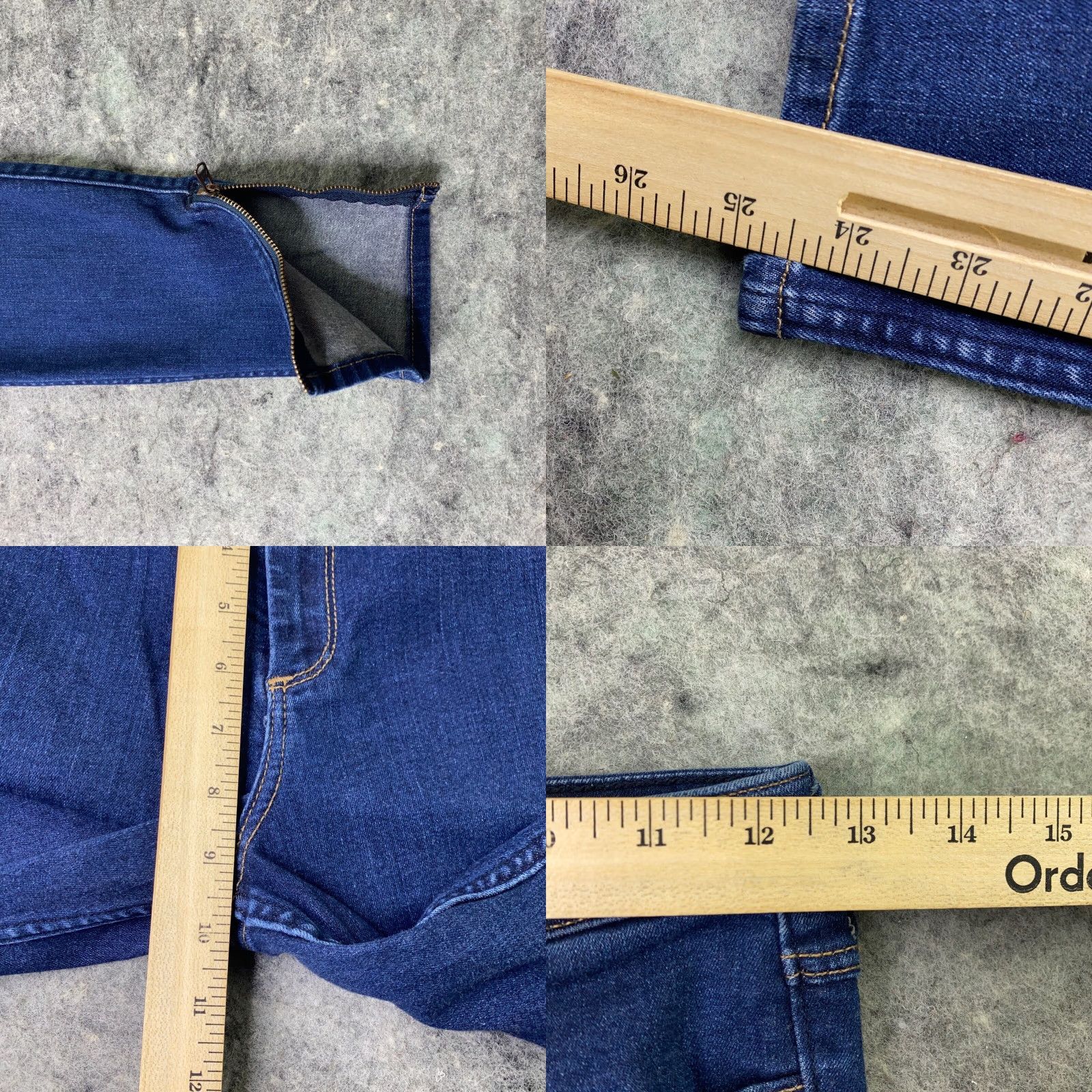 Abercrombie & Fitch Abercrombie & Fitch Jeans Womens Size 2 Blue Hi-Rise Ankle Stretch Zipper Hem Casual Denim Pants Women Regular 5-Pocket Design Mid Rise Size 25" / US 0 / IT 36 - 8 Thumbnail