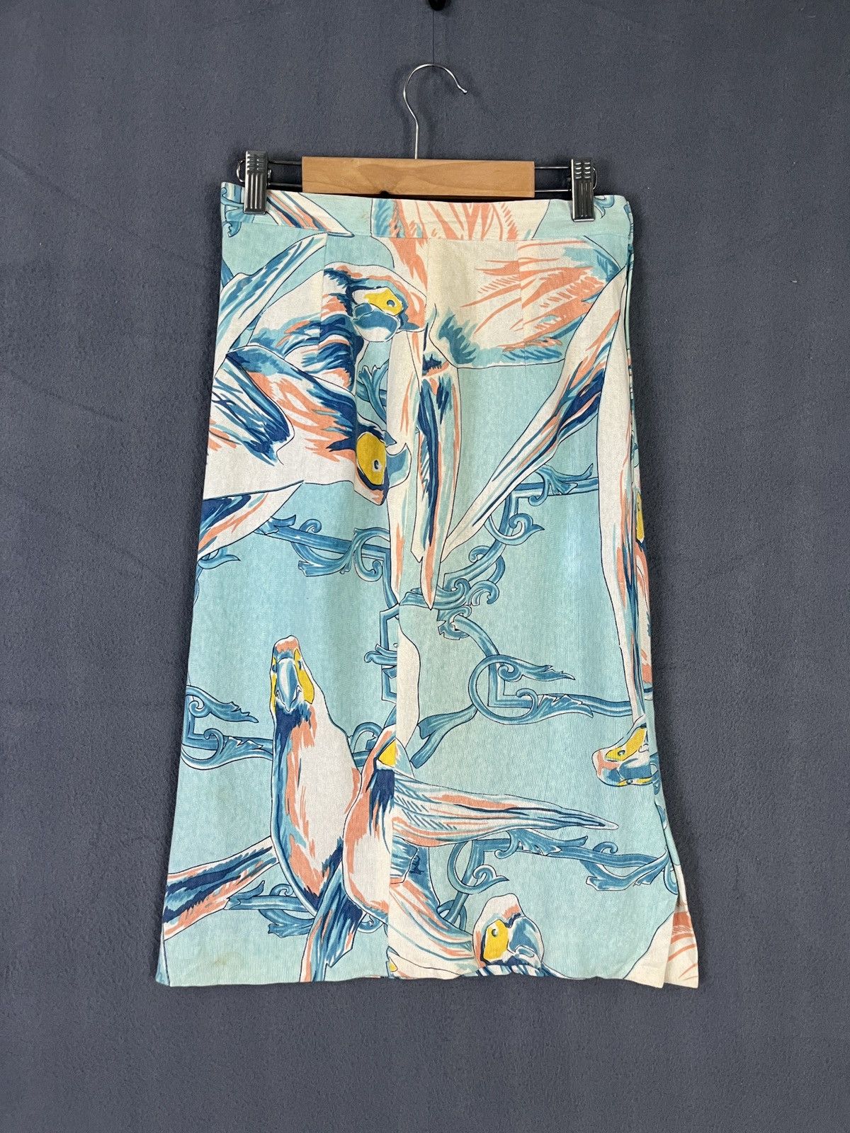 Junko Shimada × Vintage 49 AV Junko Shimada Bird Art High Waist Skirt Size 26" / US 2 / IT 38 - 2 Thumbnail
