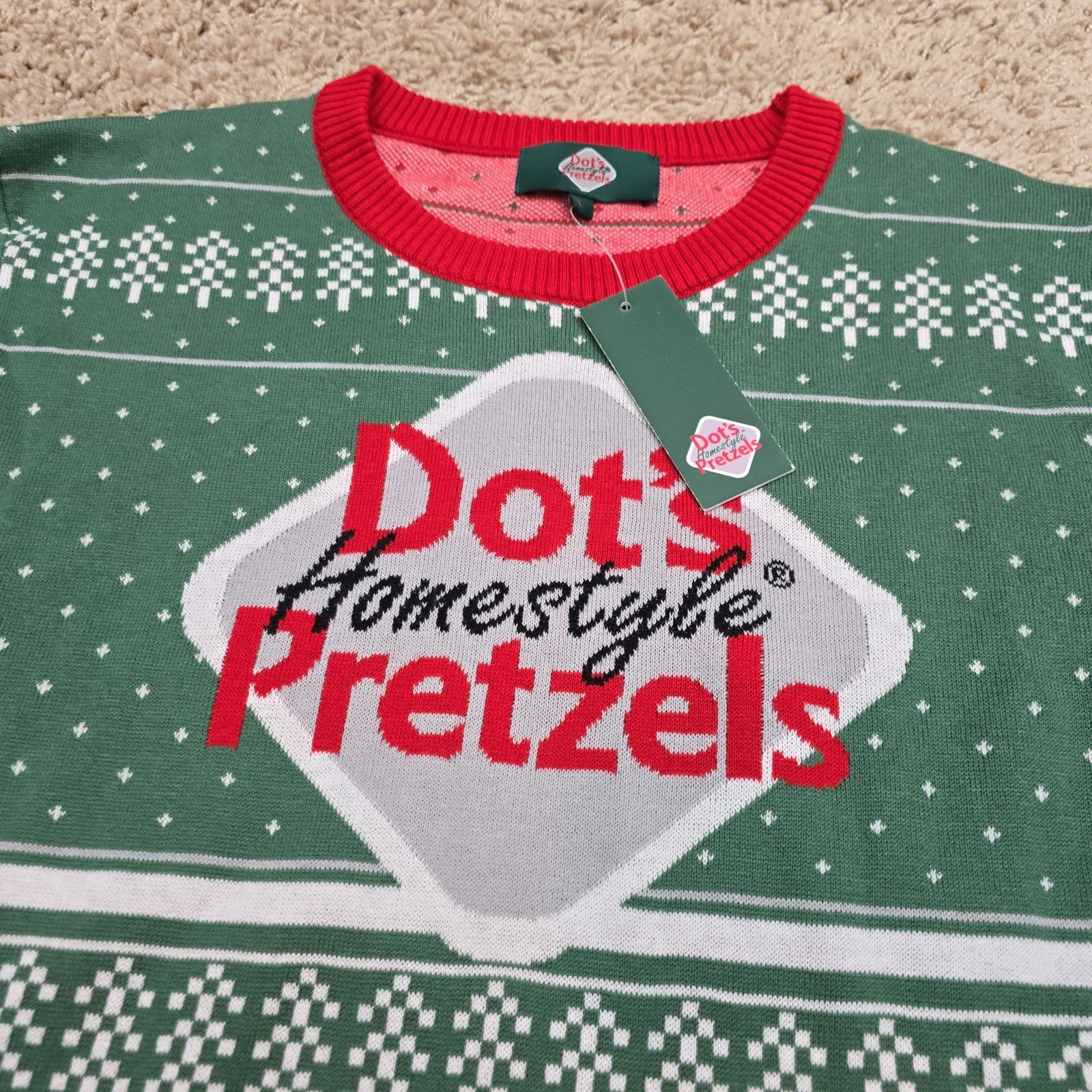 Vintage New Dot's Homestyle Pretzels Chrismas Sweater Mens Large Size US L / EU 52-54 / 3 - 2 Thumbnail