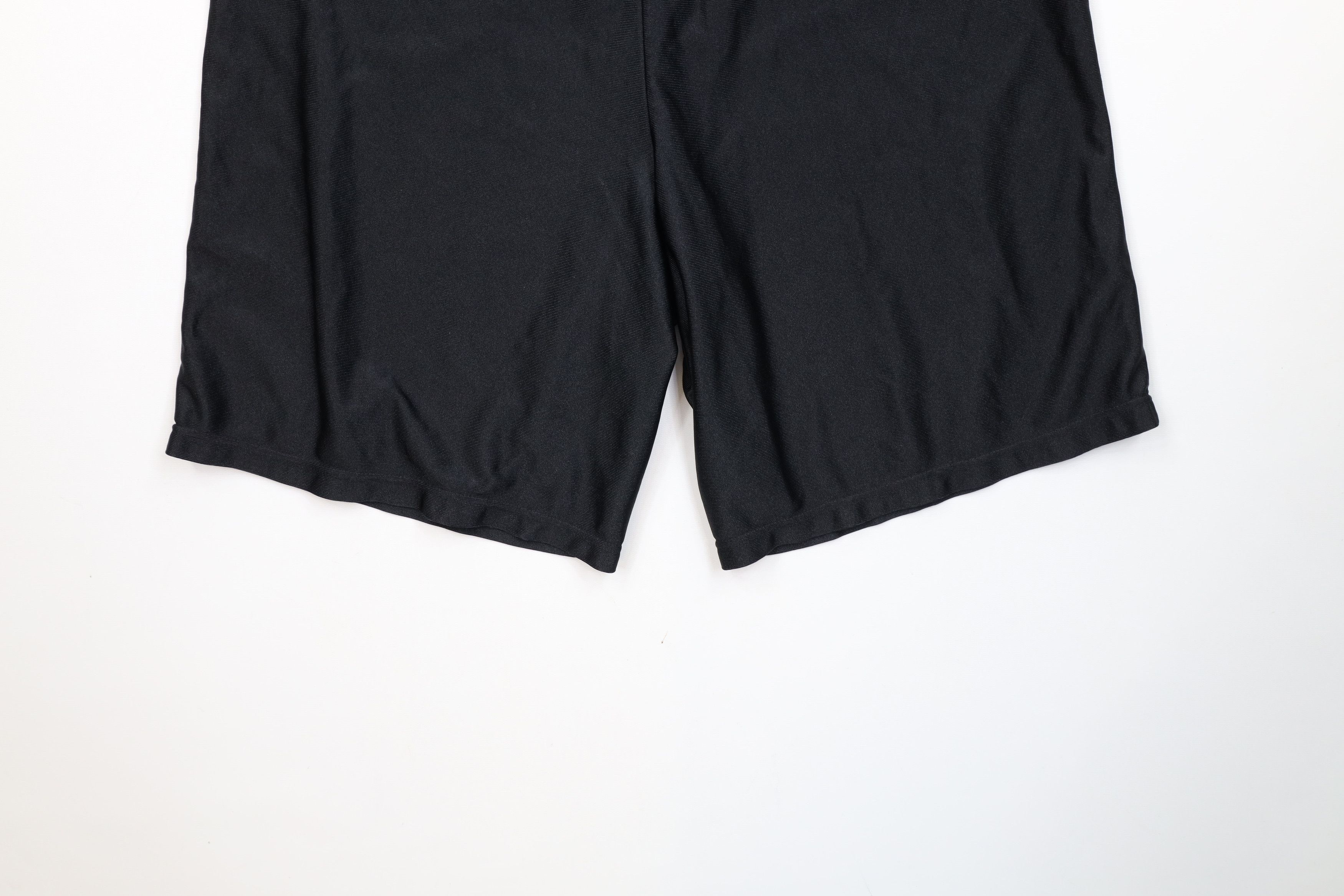 Nike Vintage 90s Y2K Nike Mini Swoosh Silky Shorts Black USA Size US 32 / EU 48 - 10 Thumbnail