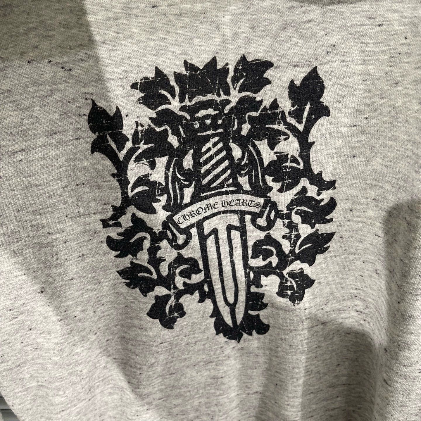 Chrome Hearts Chrome Hearts Gray Broken Sword Vines Silver Zip Jacket S Size S / US 4 / IT 40 - 6 Thumbnail