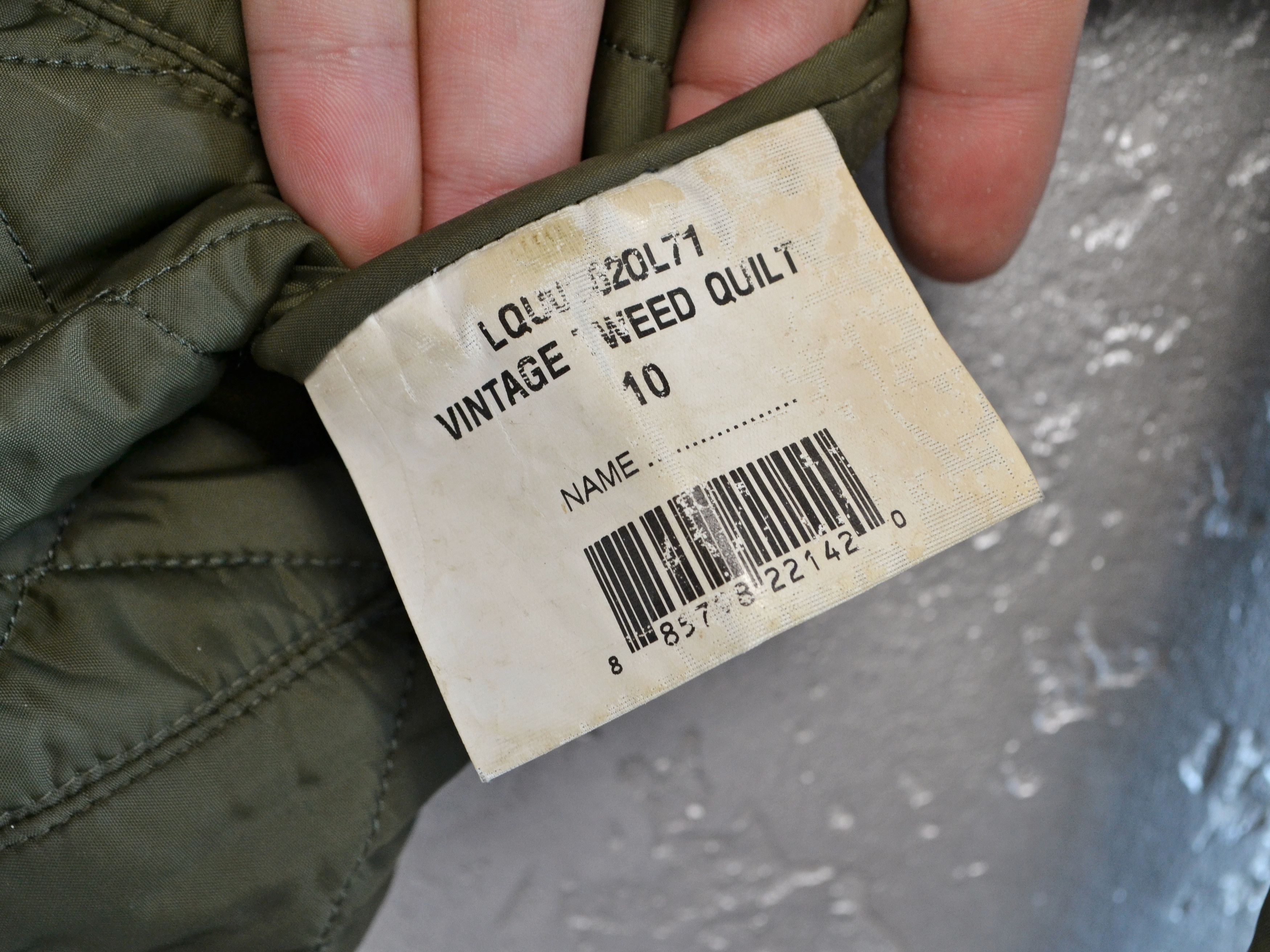 Barbour BARBOUR Vintage Women’s Green Tweed Quilted Jacket Size S / US 4 / IT 40 - 7 Thumbnail