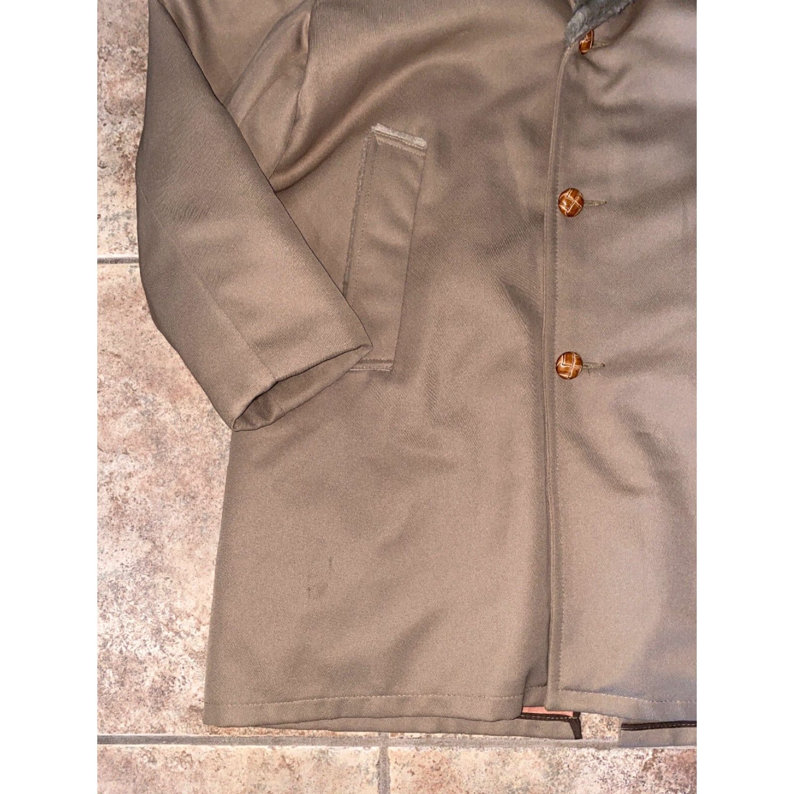 Vintage VINTAGE Fox Knapp Coat Mens Beige Fleece Lined Button Front Size 44 TALL Big & Tall Size US S / EU 44-46 / 1 - 5 Thumbnail
